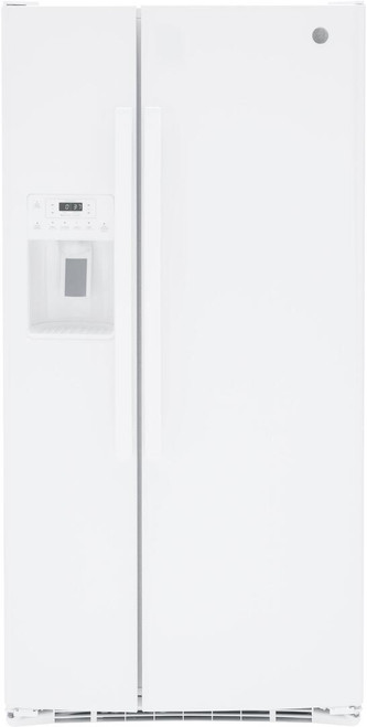 GSE23GGPWW GE 33" 23 cu ft Side by Side Refrigerator - White