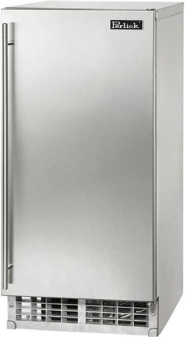 H50IMSADR Perlick 15" ADA Compliant Series Undercounter Ice Maker with Stainless Steel Solid Door - Right Hinge