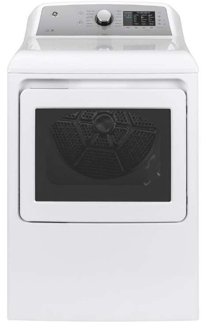 GTD72GBSNWS GE 27" Front-Load 7.4 cu. ft. Capacity Gas Dryer with HE Sensor Dry and Wrinkle Care - White