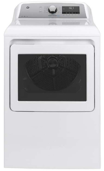 GTD84ECSNWS GE 27" Front-Load 7.4 cu. ft. Capacity Electric Dryer with HE Sensor Dry and Built In Wifi - White