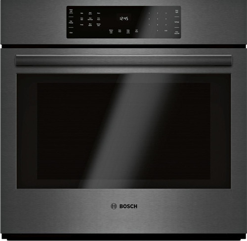 HBL8443UC Bosch 30" 800 Series Single Electric Wall Oven with European Convection - Black Stainless Steel