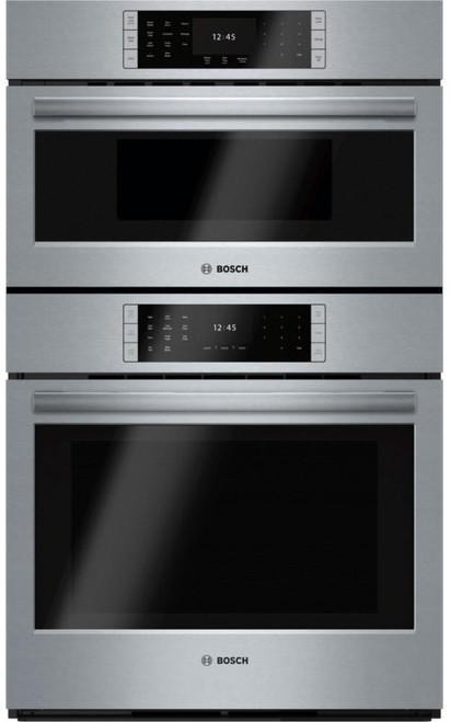 HBLP752UC 30" Bosch Benchmark Series Electric Speed Microwave Combination Wall Oven with Convection - Stainless Steel