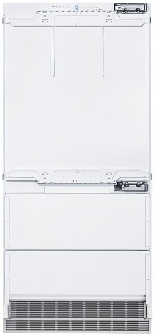 HC2090 Liebherr 36" 19.5 cu ft Counter Depth Built In Bottom Mount Refrigerator with Ice Maker - Right Hinge - Custom Panel