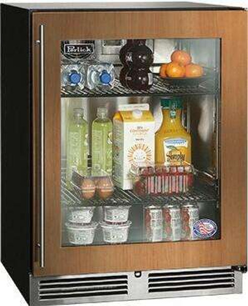 HC24RB44R Perlick 24" C Series Undercounter Refrigerator with Custom Panel Glass Door - Right Hinge