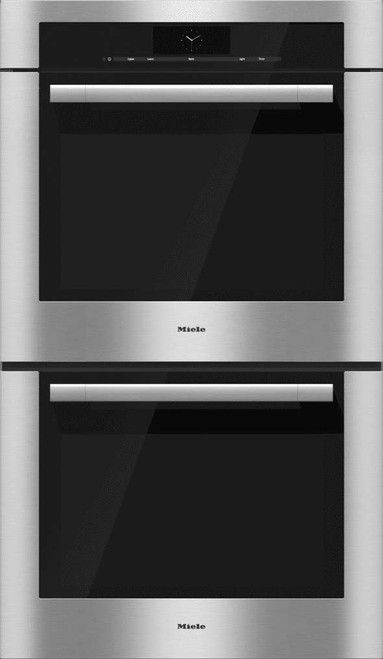 H67802BP2CTS Miele 30" ContourLine M Touch Convection Double Oven - Black Glass/Stainless Steel