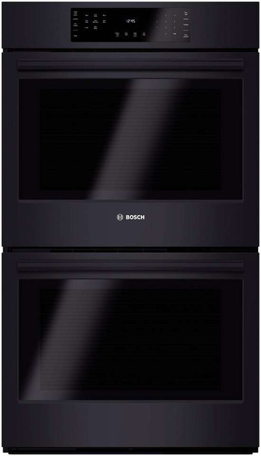 HBL8661UC Bosch 800 Series 30" Double Electric Wall Oven with Thermal Cooking - Black