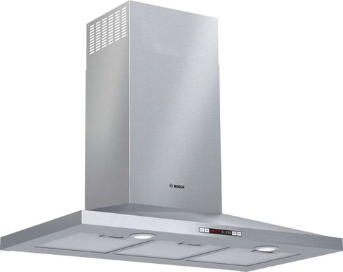 HCP36E52UC Bosch 36" 300 Series Pyramid Canopy Chimney Hood with 300 CFM and Three Speed Touch Controls - Stainless Steel