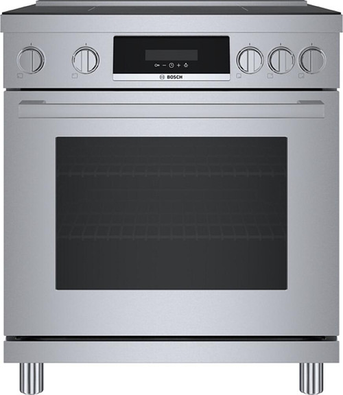 HIS8055U Bosch 30" Induction Industrial Style Range - Stainless Steel
