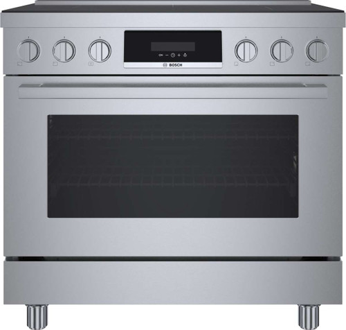 HIS8655U Bosch 36" Induction Industrial Style Range - Stainless Steel