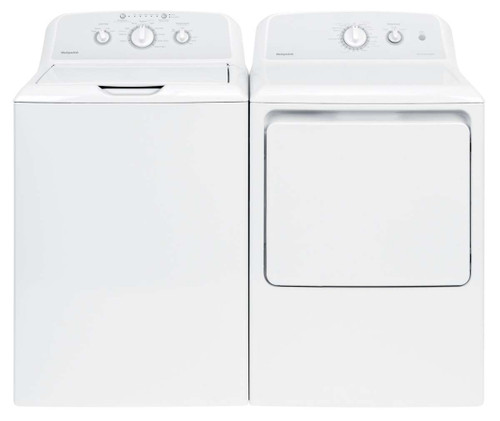 Package HOT24EW - Hotpoint Laundry Package - Top Load Washer with Electric Dryer - White