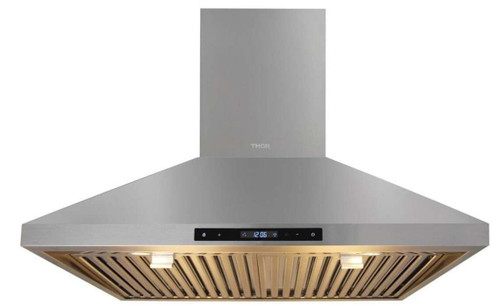 HRH3007 Thor Kitchen 30" Wall Mount Chimney Range Hood with 600 CFM - Stainless Steel