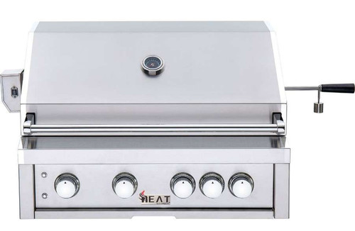 HTGR324LP Heat 32" Outdoor Grill with Infrared Burner and Push N' Turn Flame Thrower Control Knobs - Stainless Steel - Liquid Propane