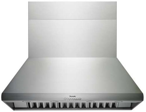 HPCB48NS Thermador 48" Professional Series 24 inch Depth Chimney Wall Hood with 1000 CFM Blower - Stainless Steel