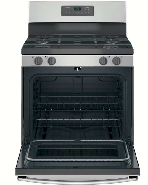 JGB645SEKSS GE 30" Freestanding Gas Range with TwoPiece EdgetoEdge
