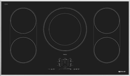 JIC4536XS JennAir 36" Euro-Style Induction Cooktop - Black with Stainless Trim