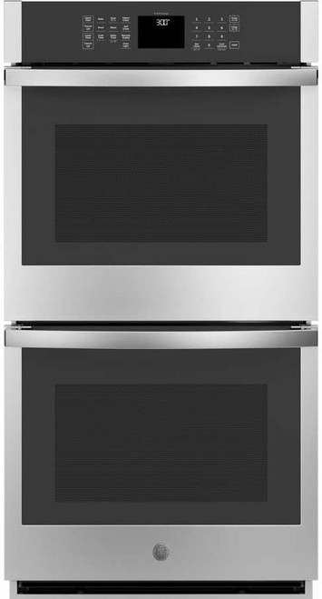 JKD3000SNSS GE 27" Electric Built-In Double Wall Oven with Never Scrub Heavy Duty Racks and Self Clean - Stainless Steel