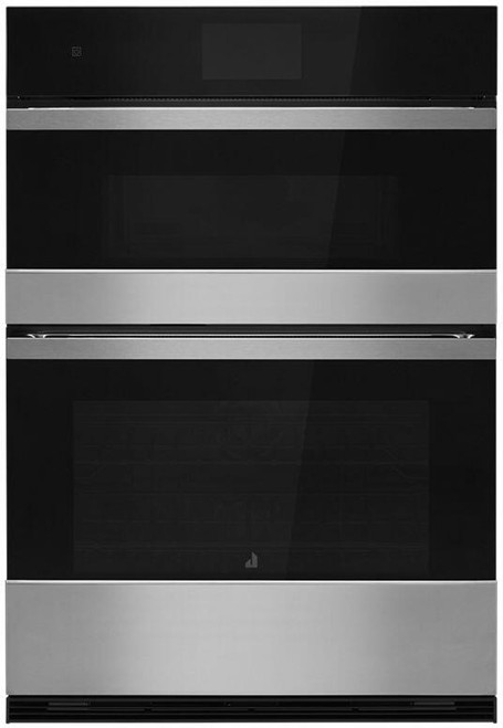 JMW3430LM JennAir NOIR 30" Combination Microwave Wall Oven with V2 Dual Fan Convection - Floating Black Glass