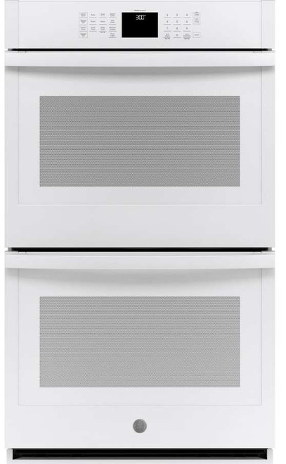 JTD3000DNWW GE 30" Electric Built-In Double Wall Oven with Never Scrub Heavy Duty Racks and Self Clean - White