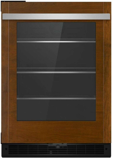 JUGFL242HX JennAir 24" Under Counter Glass Door Refrigerator Panel Ready - Left Hinge - Custom Panel