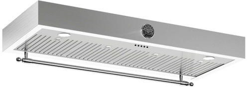 K48HERTX Bertazzoni 48" Heritage Series Wall Mount Recirculating Hood with 600 CFM - Stainless Steel