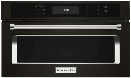 KMBP107EBS KitchenAid 27" Built In Microwave Oven with Convection Cooking - Black Stainless Steel