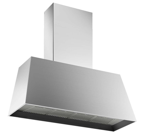 KMC48X Bertazzoni 48" Contemporary Canopy Wall Mount Hood - 600 CFM - Stainless Steel