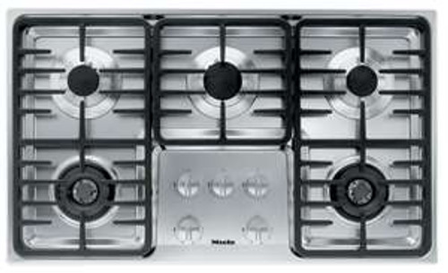 KM3475G Miele 3000 Series 36" Natural Gas Cooktop with Linear Grates - Stainless Steel