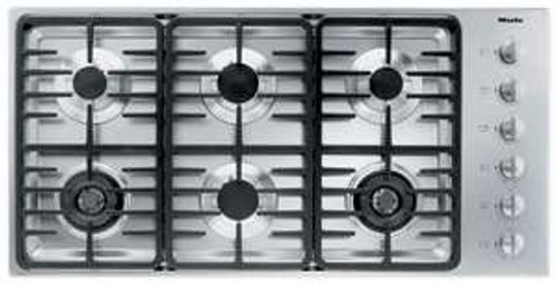 KM3485G Miele 3000 Series 42" Natural Gas Cooktop with Linear Grates - Stainless Steel