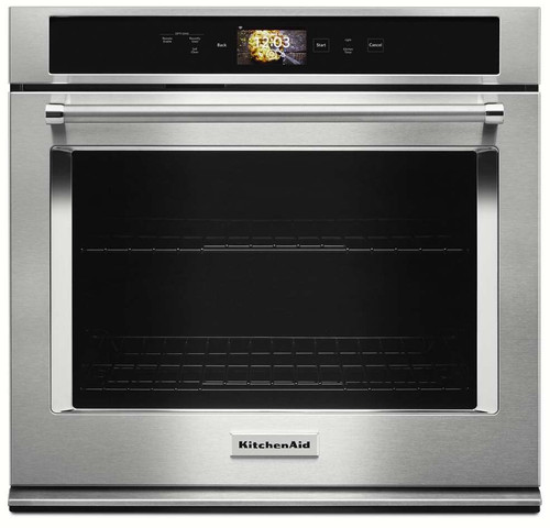 KOSE900HSS KitchenAid 30" Single Wall Oven with Even-Heat and True Convection - Stainless Steel