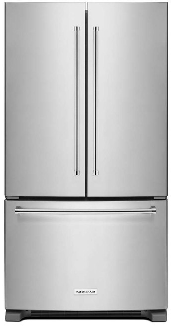 KRFC300ESS KitchenAid 20 cu.ft. 36" Width Counter Depth French Door Refrigerator with Interior Dispense - Stainless Steel