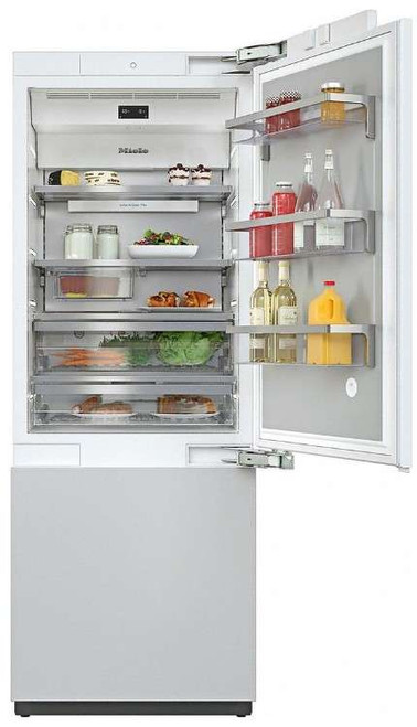 KF2801VI Miele 30" Master Cool Series Built-In Bottom Mount Counter Depth Refrigerator with Icemaker and DynaCool - Right Hinge - Custom Panel