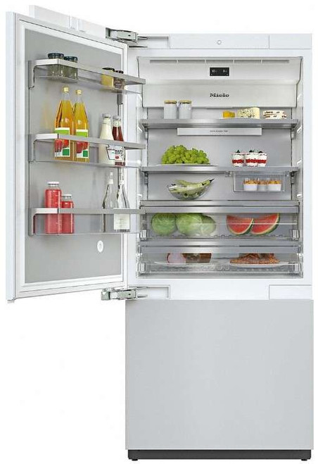 KF2911VI Miele 36" Master Cool Series Built-In Bottom Mount Counter Depth Refrigerator with Icemaker and DynaCool - Left Hinge - Custom Panel