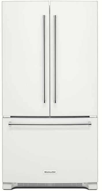 KRFC300EWH KitchenAid 20 cu.ft. 36" Width Counter Depth French Door Refrigerator with Interior Dispense - White