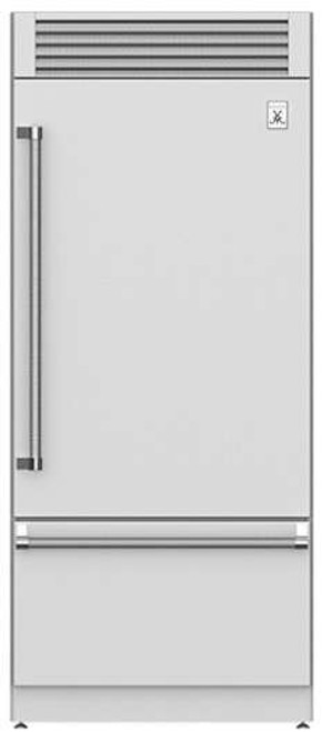 KRPR36 Hestan 36" KRP Series Counter Depth Built In Bottom Mount Refrigerator - Right Hinge - Steeletto Stainless Steel