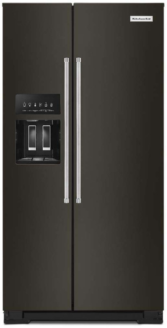 KRSC703HBS KitchenAid 36" Counter Depth Side-by-Side Refrigerator with In Door Ice System - PrintShield Black Stainless Steel