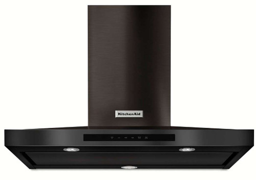 KVWB606HBS KitchenAid 36'' Wall-Mount 3-Speed Canopy Hood with 600 CFM Blower - Black Stainless Steel