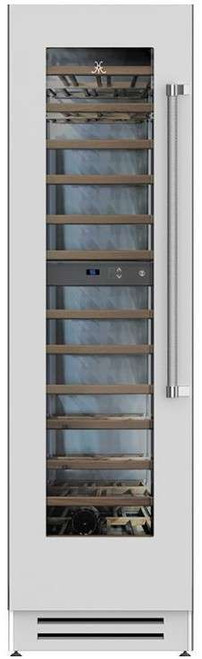 KWCL24 Hestan 24" KWC Series Built In Dual Zone Wine Cooler with 72 Bottle Capacity - Left Hinge - Steeletto Stainless Steel