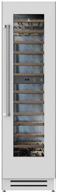 KWCR24 Hestan 24" KWC Series Built In Dual Zone Wine Cooler with 72 Bottle Capacity - Right Hinge - Steeletto Stainless Steel