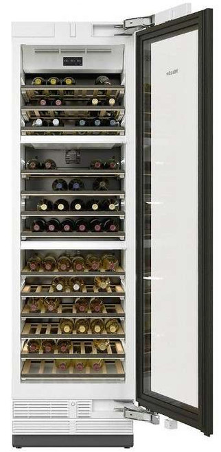 KWT2602VI Miele Miele 24" Master Cool II Series Smart Built In Triple Zone Wine Cooler - Right Hinge - Custom Panel