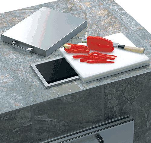 L18TS Lynx Countertop Trash Chute with Cutting Board & Cover