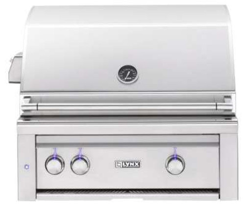 L30TRLP Lynx 30" Liquid Propane Built-In Professional Outdoor Grill with 1 Trident Burner and Rotisserie - Stainless Steel