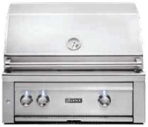 L500LP Lynx Sedona 30" Built-in Gas Grill with 733 sq. in. Cooking Surface 46000 Total BTU and 2 Stainless Steel Tube Burners - Liquid Propane - Stainless Steel