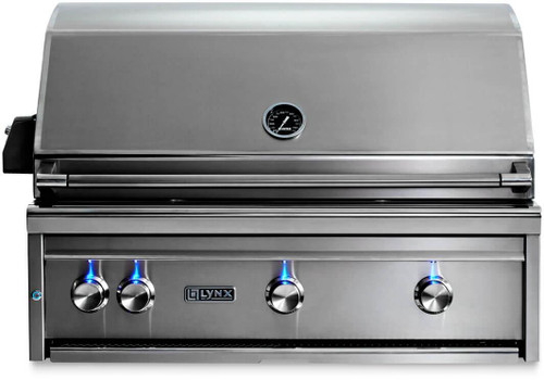 LF36ATRLP Lynx 36" Professional Built in Grill with Trident Burners and Rotisserie - Liquid Propane - Stainless Steel