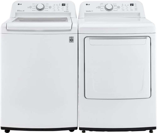 PACKAGE LG70WE - LG Appliance Laundry Package - Top Load Washer with Electric Dryer - White