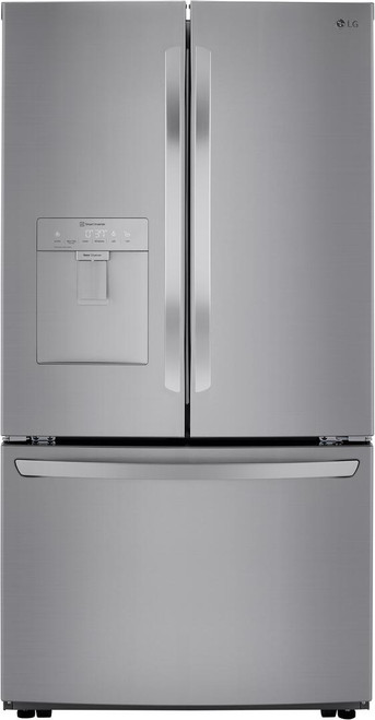 LRFWS2906V LG 36" 29 cu.ft. 3 Door French Door Refrigerator with External Water Dispenser - PrintProof Stainless Steel