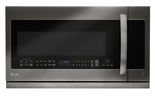 LMHM2237BD LG 30"2.2 Cu. Ft. Over-the-Range Microwave Oven with Glass Touch - Black Stainless Steel