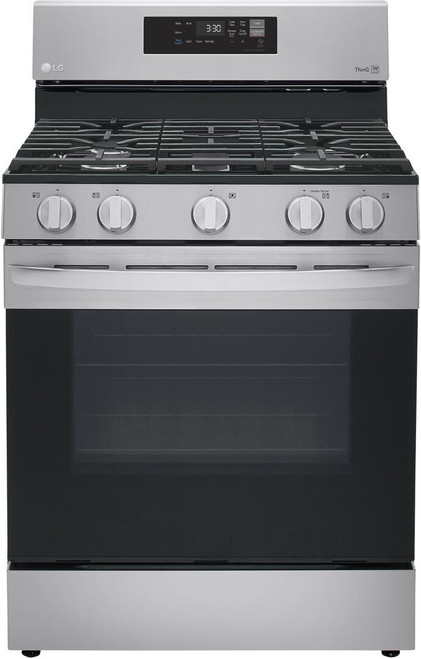 LRGL5821S LG 30" 5.8 cu.ft. Gas Range with EasyClean and Wi-Fi Enabled - Stainless Steel