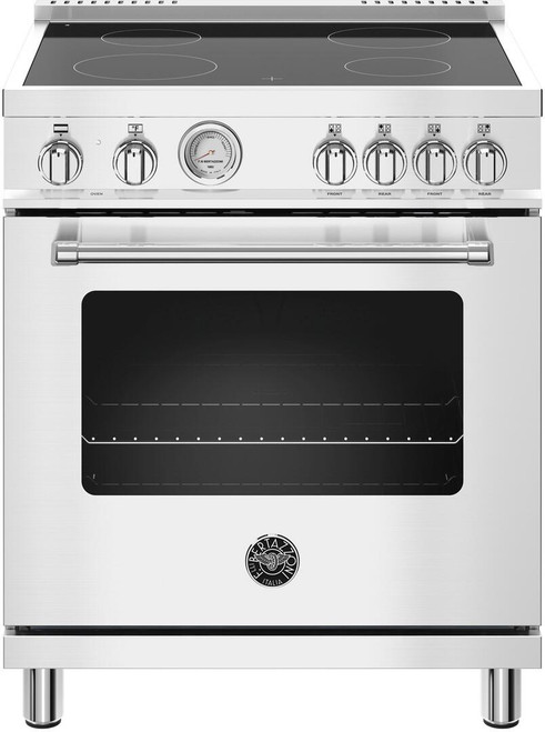 MAST304CEMXE Bertazzoni 30" Master Series Freestanding Electric Range with 4 Elements - Stainless Steel