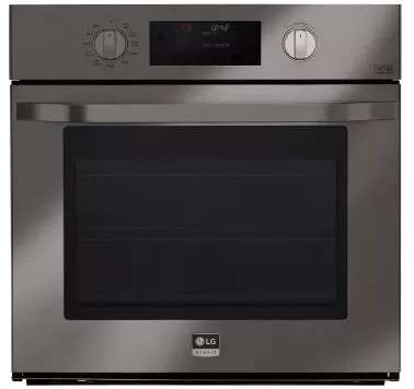 LSWS309BD LG Studio 30" Single Wall Oven with 4.7 cu. ft. Capacity with EasyClean and Smart ThinQ - Black Stainless Steel