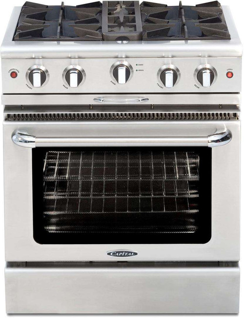 MCOR304N Capital 30" Culinarian Series Manual Clean Range with Open Burners - Natural Gas - Stainless Steel